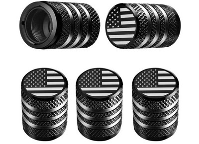 Tire Valve Stem Cap Cover - (5 Pack) Tire Air Cap Metal with Plastic Liner Co...