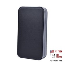 CD Case Hard Plastic CD Holder Protective DVD Disc Storage 96 Capacity Black