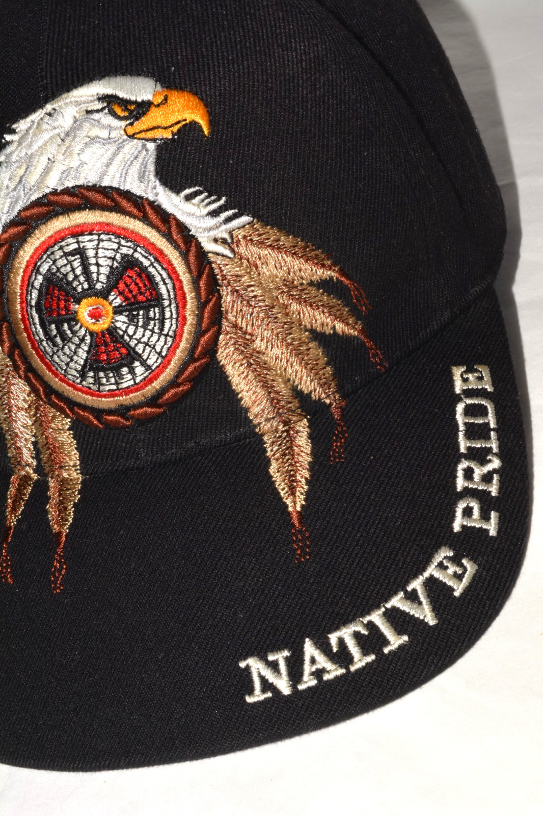 Native Pride Black Baseball Cap Eagle Dreamcatche… - image 2