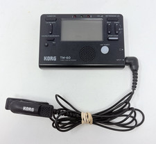 Korg TM-60 Digital Tuner Metronome Combo w/ Contact Microphone Clip