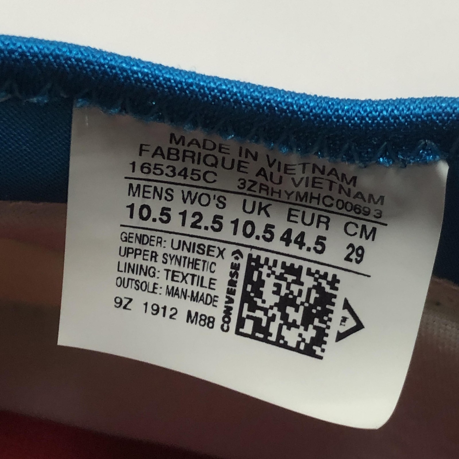 Converse Chuck Taylor All Star Shoes Mens 10.5 White Blue Sneakers 165345C Logo thumbnail 7