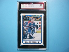 1990/91 O-PEE-CHEE NHL HOCKEY CARD #226 BILL RANFORD KSA 10 GEM MINT SHARP+ OPC