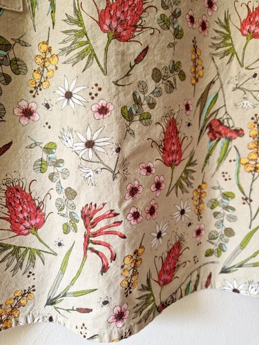Damen Landhausstil Halbschürze Vintage Retro Style Blumenmuster Gartenarbeit Pinny - Bild 4 von 7