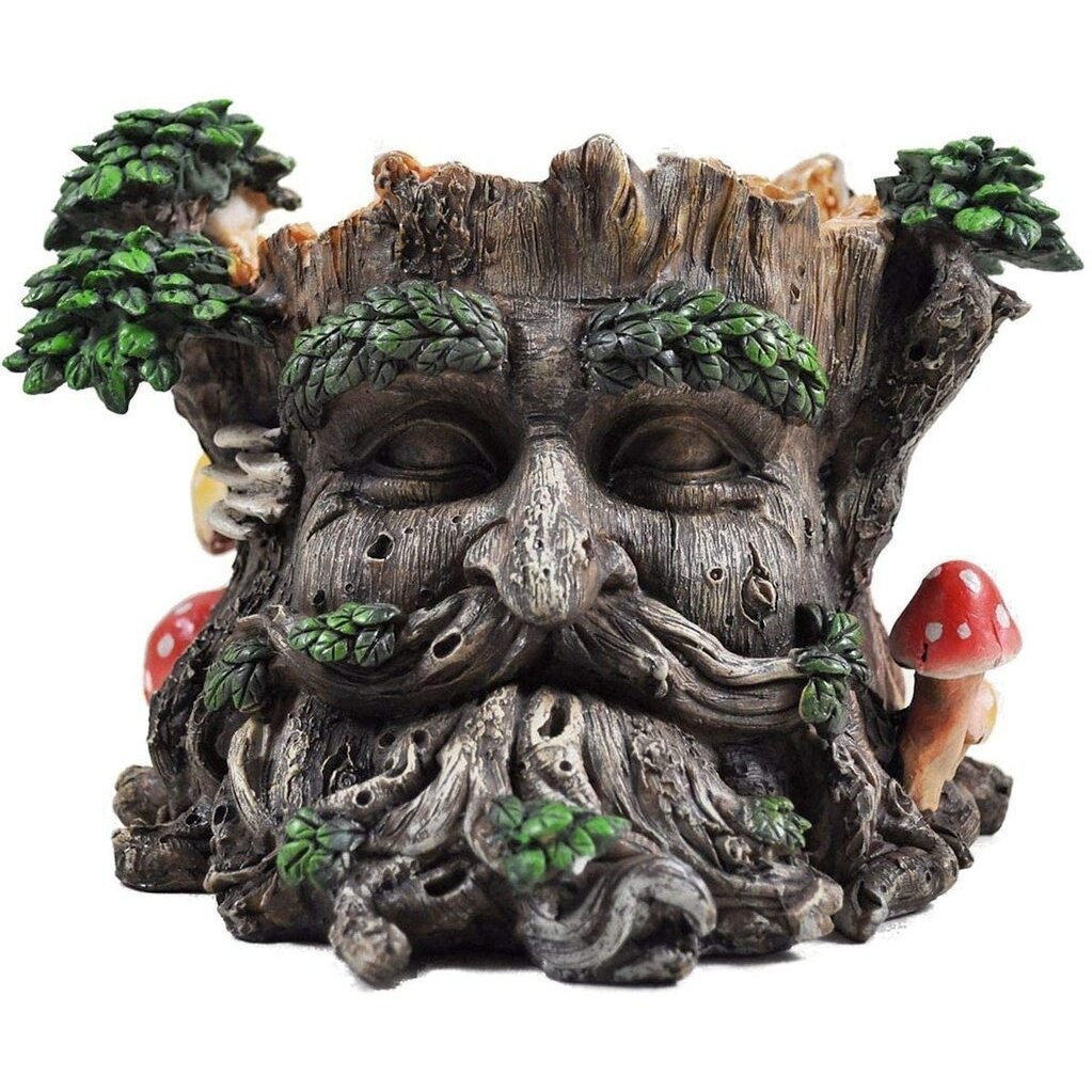 Greenman Face Plant Pot Holder Tree Ent Face Decorative Woodland Planter (39689)
