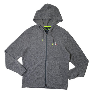 Robert Graham Hoodie Men Large Grey Classic Fit Atom Long Sleeve Knit Skull Logo