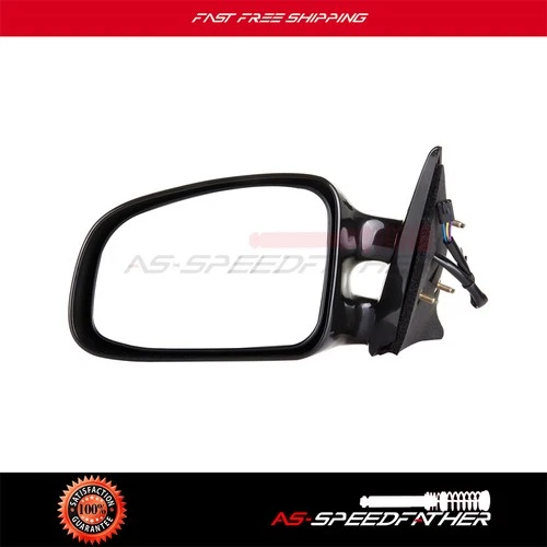 Power Non-Folding Black For 1999-2003 Pontiac Grand Am Left Side View Mirror
