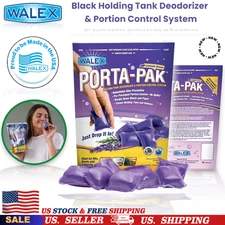 10Pack Porta-Pak Black Holding Tank Deodorizer & Portion Control System Drop-Ins