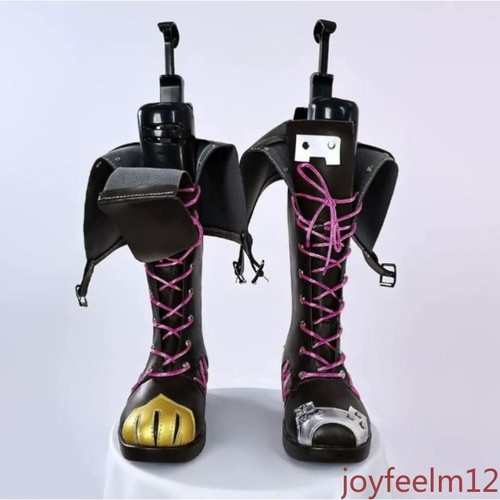 Arcane:Lega delle Leggende Jinx Donna Halloween Cosplay Set Completo Parrucche Scarpe - Foto 7 di 17
