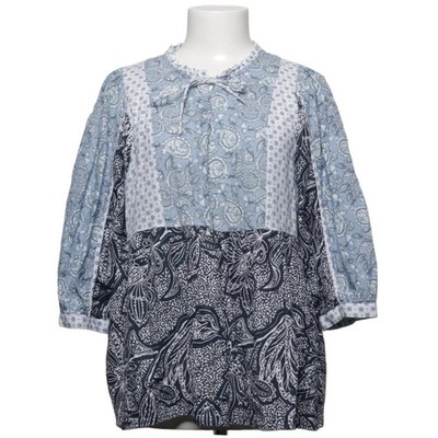 Laura Torelli, Bluse, Größe: M, Blau/Weiß/Schwarz, Baumwolle, Paisley #I6E