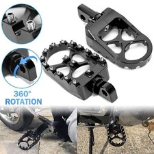 Pair Wide Fat Foot Pegs MX Style Footpegs Fit for Harley Dyna Sportster Bobber