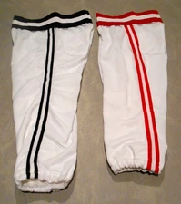 4 Pants ~ Youth Baseball / Softball Pants (White / Red or White/Black) Free Ship