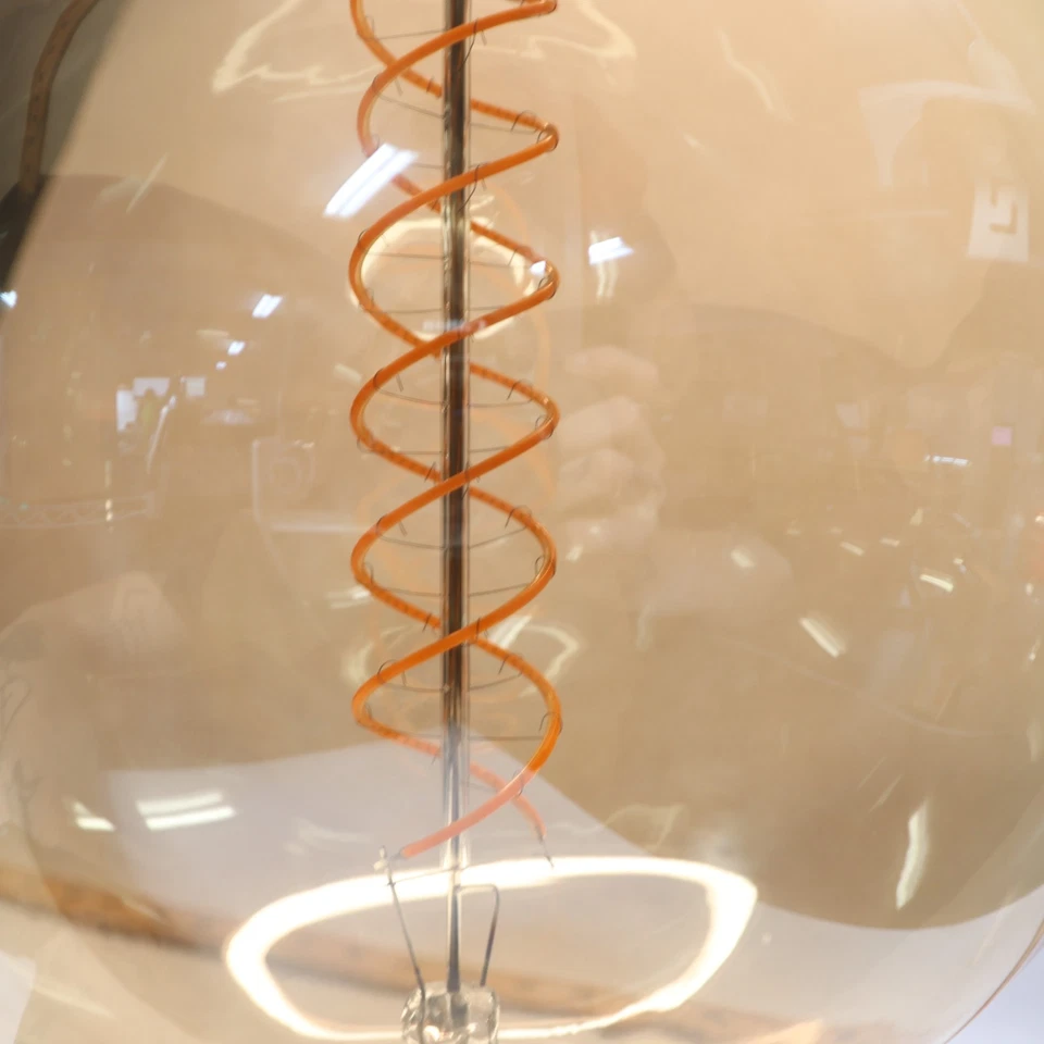 Feit Electric LED Vintage Light Bulb Amber G63 E26 60W Eqv 120V G63/S/820/LED - Image 3 of 4