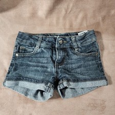 DKNY Hipster Denim Blue Girl's Shorts - Size 5