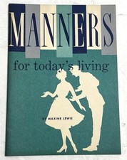 Vintage 1960 General Motors Booklet Manners For Today's Living