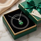 GENUINE 2.94 Cts TSAVORITE PENDANT 14k WHITE GOLD - Free Appraisal Service - NWT — photo 4