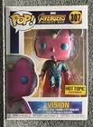 Funko Pop! Avengers Infinit War Hot Topic Exclusive - Vision 307 In Protector