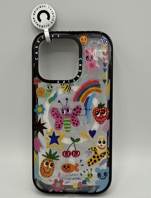 Casetify iPhone 16 Pro Good Vibes MagSafe Impact Case Clear/Black