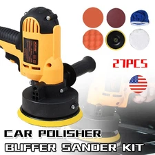 700W Car Polisher Buffer Sander Polishing Machine Kit Waxing with 5" Pad Bonnet
