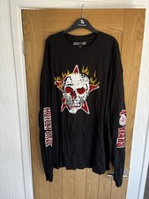 MOTLEY CRUE 3XL LONG SLEEVE T-SHIRT 40 YEAR ANNIVERSARY HEAVY METAL GLAM ROCK