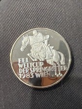 1983 Austria 500 Schilling Silver Horse Jumping Competition (12535)
