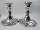 Gorham Chantilly-Duchess Sterling Silver Weighted Pair of Candleholders 749