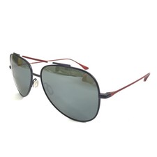 Vuarnet Sunglasses VL1611 0005 Blue Red Titanium Aviator with Gray Flash Lenses