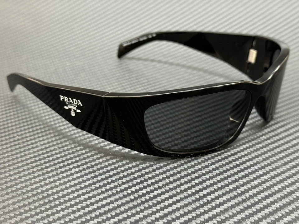 Gafas de sol PRADA PR A19S 1AB5S0 negras grises oscuras para hombre 60 mm Foto 4 de 4