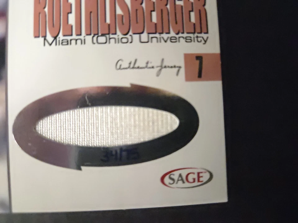 Camisetas Sage 2004 Ben Roethlisberger #J17 bronce/75 Foto 2 de 3