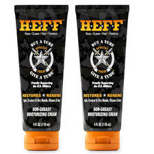 HEFF Hand Elbow Foot Formula Moisturizing Lotion, 4 oz., 2 Pack For Dry, Flaky
