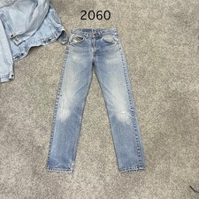 Vintage 90 USA LEVI 505 Actual 28x31 Light Wash Blue Distressed