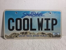 Vintage 2020 South Dakota Vanity License Plate Cool Wip  Cool Whip