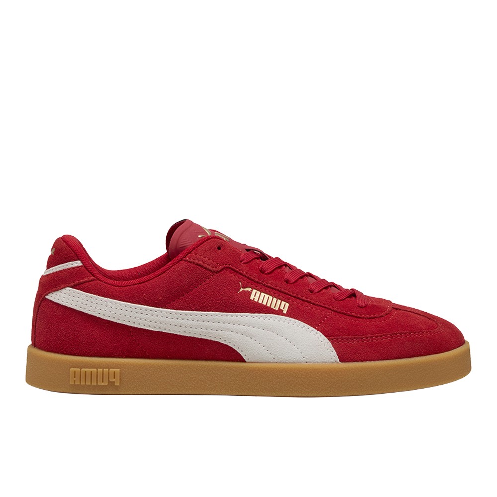 PUMA Club Ii Era Suede Lace Up  Mens Red Sneakers Casual Shoes 40071708