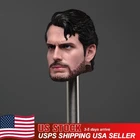USA 1/6 Male Soldier Head Sculpt Bearded Man Fit 12inch Action Figure Body Model