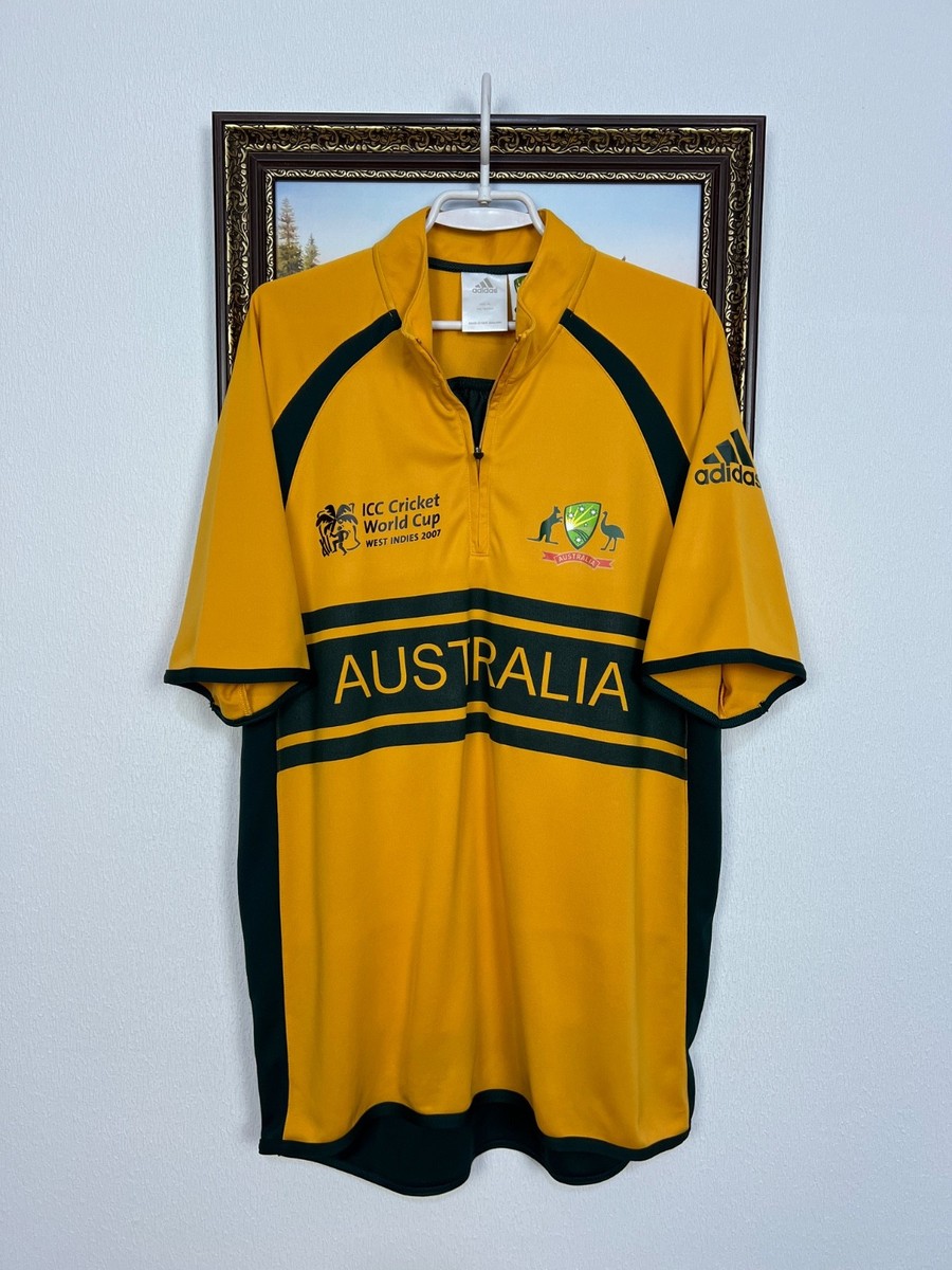 Vintage Adidas Australia World Cup Cricket Shirt Jersey Mens