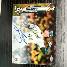 2020 Topps Chrome - Rookie Autographs Jesus Luzardo #RA-JL Gold Refractor 21/50