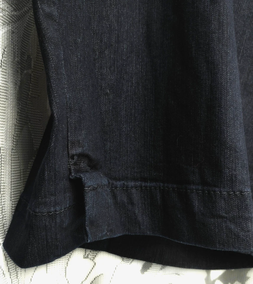 SHORTS BERMUDA 24W 2X 3X JACLYN SMITH AZUL MARINO TEJIDO ELÁSTICO MEZCLA ALGODÓN NUEVOS Foto 4 de 4