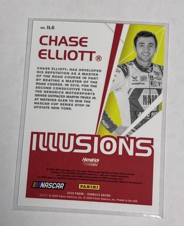 2020 Donruss #IL6 Chase Elliott Optic Holo Racing Insert Illusions - Image 2 of 2