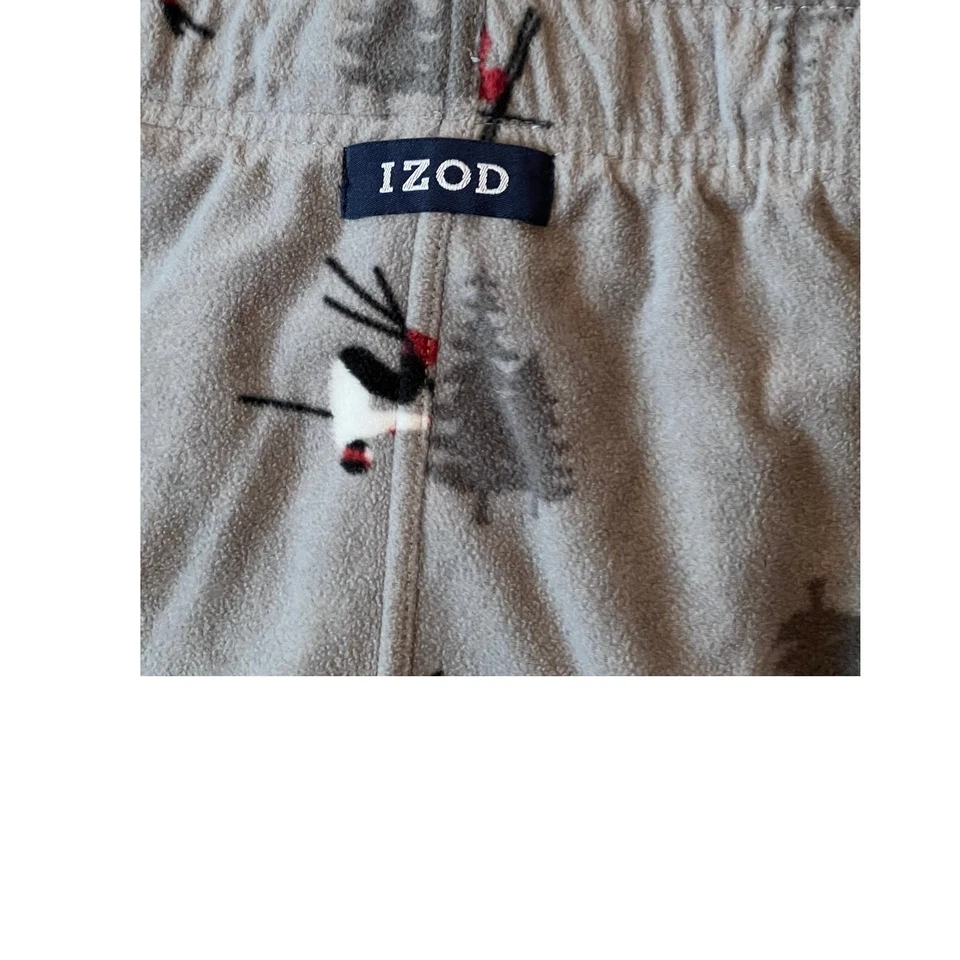 Pantalones/salón para dormir Izod gris esquí hombre XXL Foto 3 de 4