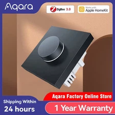 Smart Dimmer Wireless Switch H1 Zigbee 3.0 Neutral Zero Line Grey Rotary Remote 