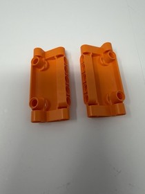 LEGO 24119 Technic Orange Panel Curved 7 x 3 with 2 Pin Holes Lot Of 2