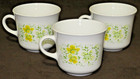 Set of 3 April Yellow Flowers Corelle Coffee / Tea Cups by Corning — photo 2