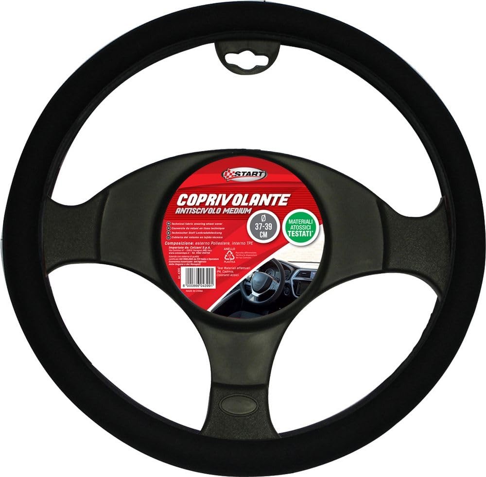 Coprivolante auto in tessuto tecnico antiscivolo diam. 37-39 cm (A5X)