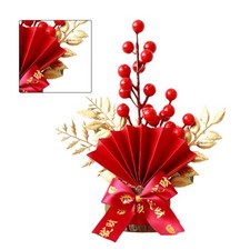 Table Lucky Tree Decor Lifelike Fortune Tree Ornament With Hangtag For Spring