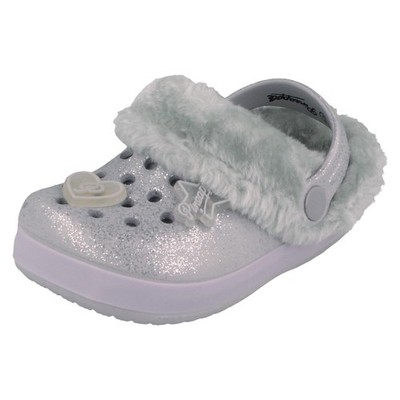 Pineapple Mädchen Clogs Gold Pink Silber Slip-On Sandalen Kunstfellfutter
