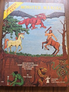 Advanced Dungeons & Dragons Monster Manual by Gary Gygax 4th Edition Aug 1979