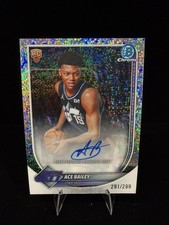 ACE BAILEY #BCA-AB Rookie Auto Speckle Refractor  /299 2025-26 Bowman basketball