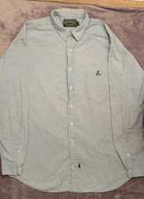 Polo Country Ralph Lauren Button Shirt Men XL XLarge Blue Chambray Pocket Ivy
