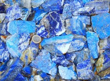 Lapislazuli aus Afghanistan 1 Kg Rohsteine / Bruch