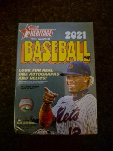 2021 TOPPS HERITAGE HIGH NUMBER Blaster Box BASEBALL FACTORY SEALED 
