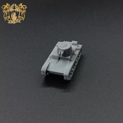 3D Printed 1/144 Britain Vickers MK.E Type A Single Turret Tank Unpainted Model